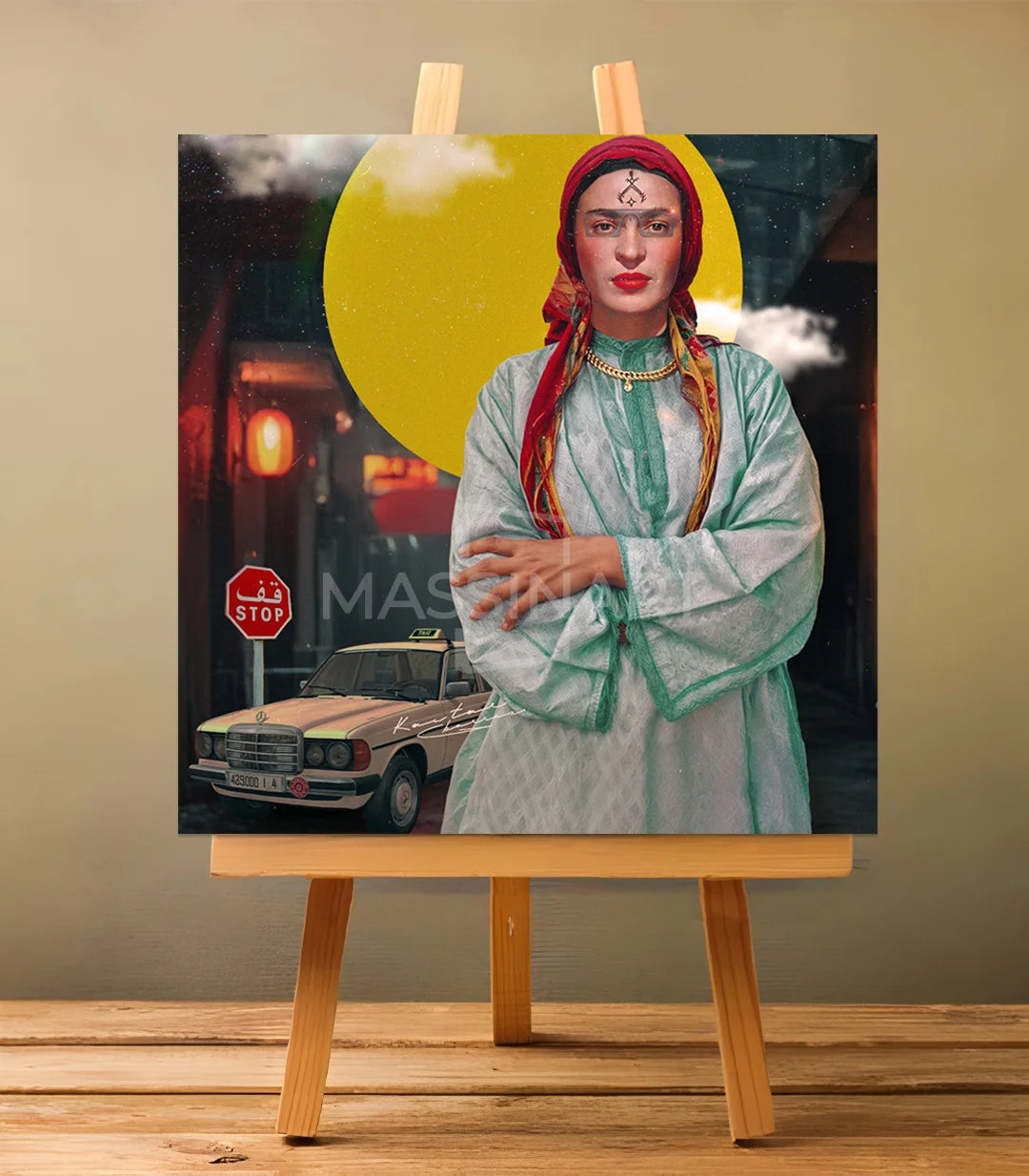 aicha lagrima - signé par l'artiste Kawtar BRZ.